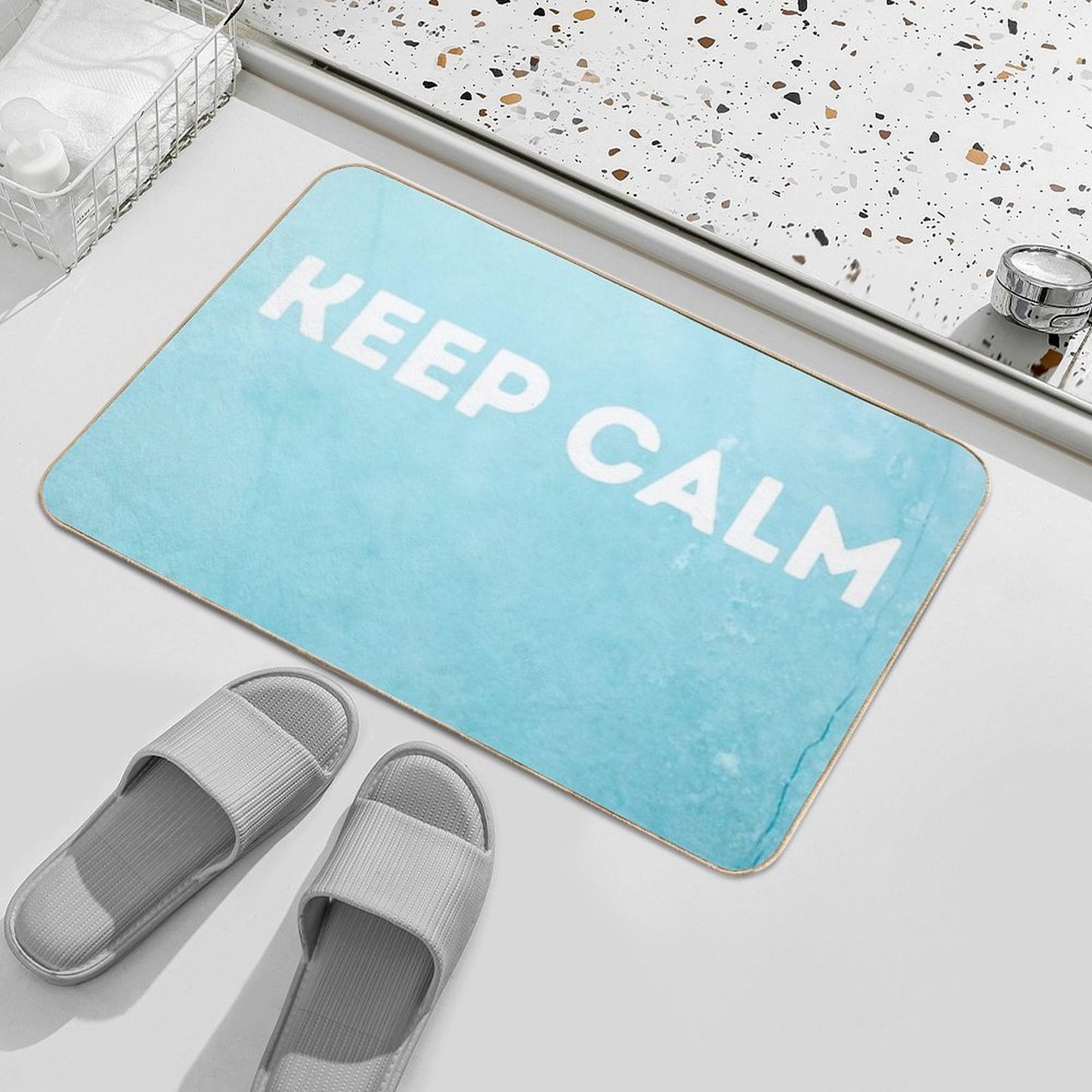 Keep Calm  Non-Slip Bath Mat