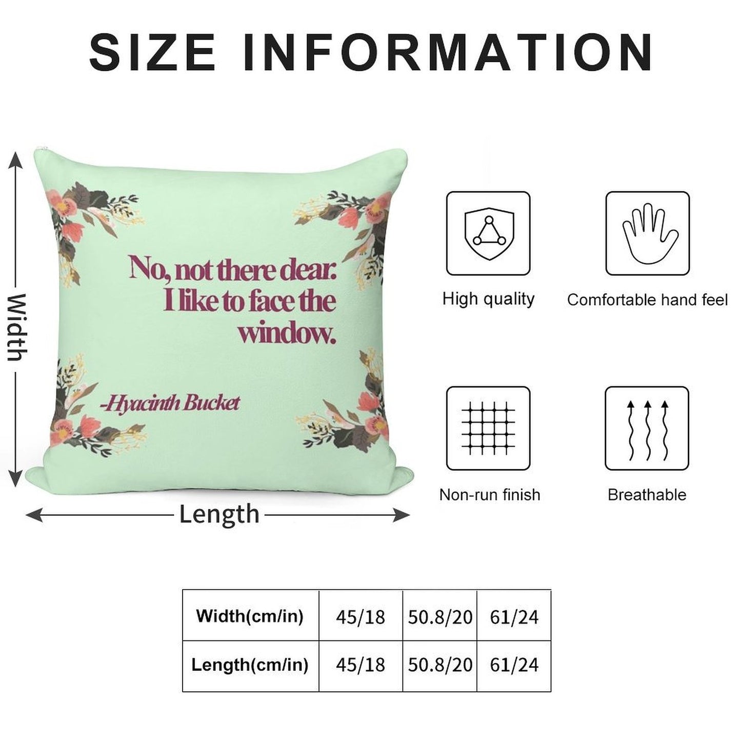 Hyacinth Bucket Quotes Soft Bedroom Essential Throw Pillow