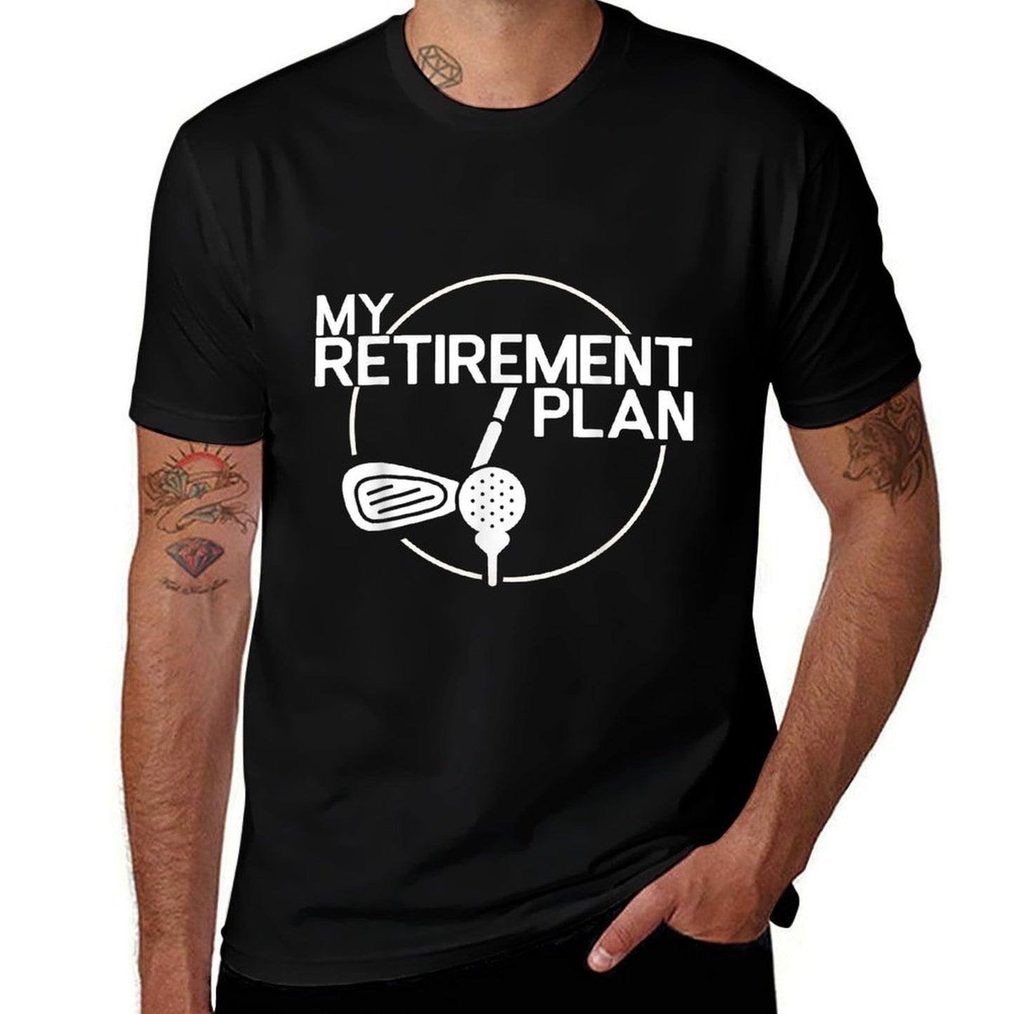 My Retirement Plan Golf Funny Golfing Retirement Men Women  Odor-resistant T-Shirt