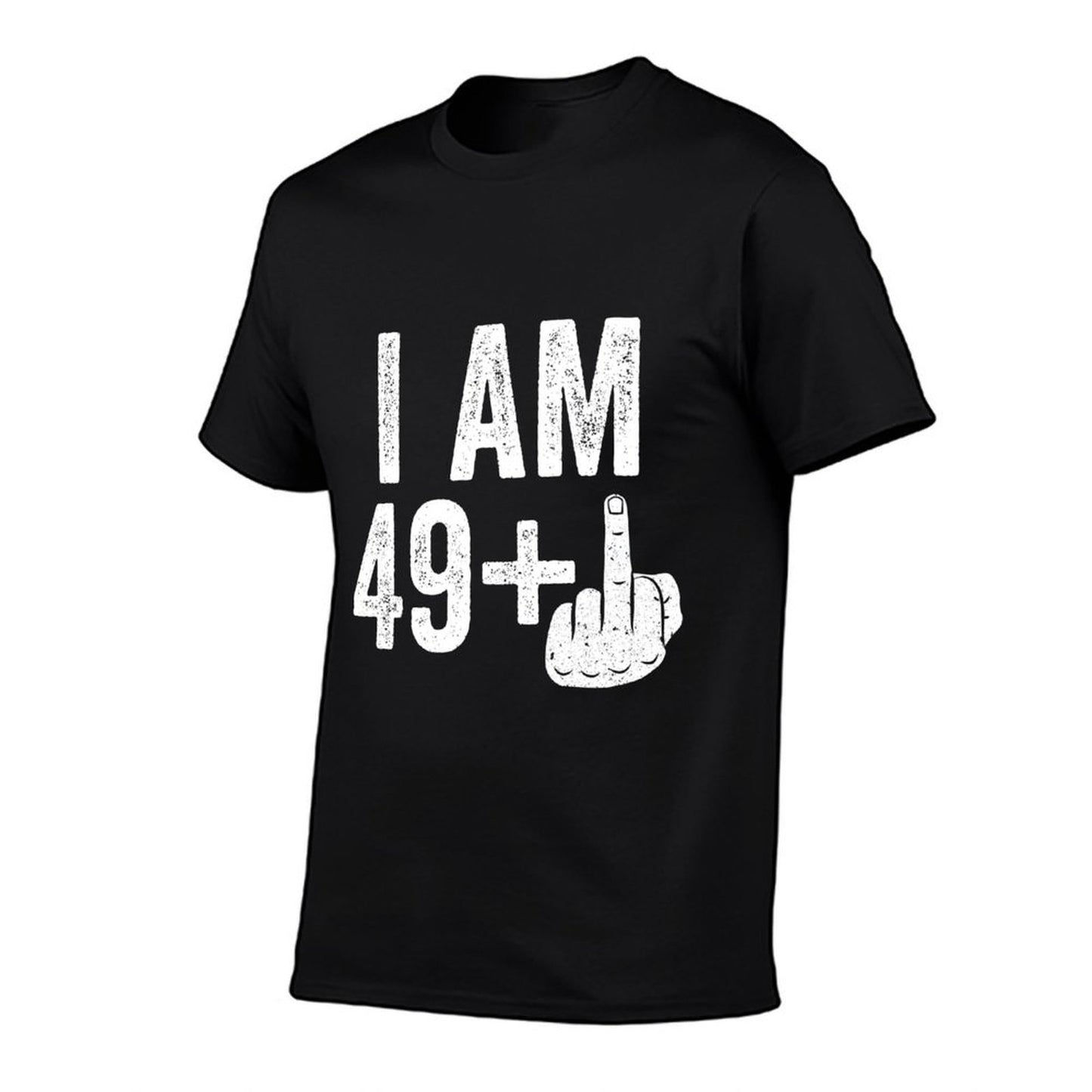I Am 49 Plus Middle Finger Men Women 50th Birthday  Summer-ready Fabric T-Shirt