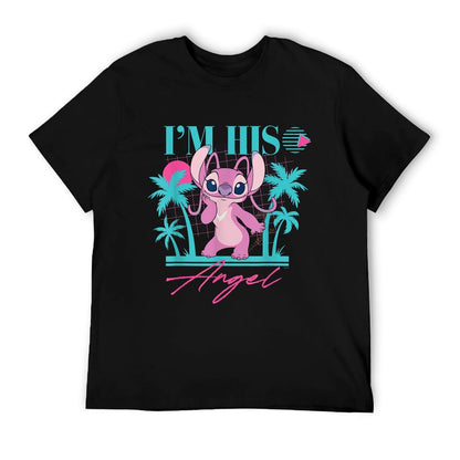Stitch Retro ’90s Couples Matching I’m His Angel Breathable T-Shirt