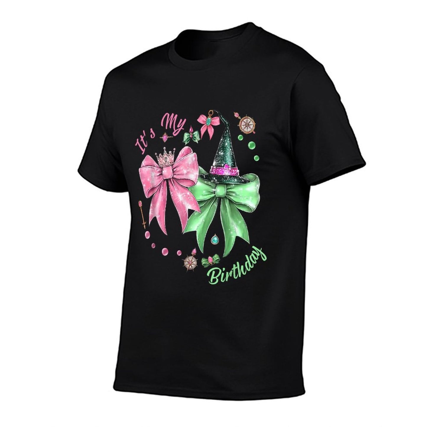 It's My Birthday Witch Pink And Green Birthday Girl  Stretchy T-Shirt