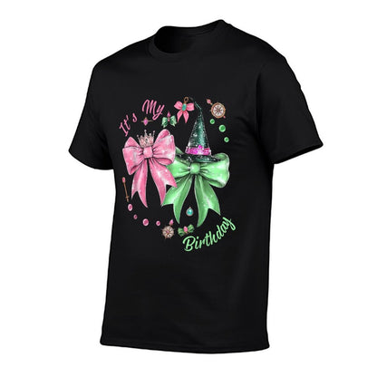 It's My Birthday Witch Pink And Green Birthday Girl  Stretchy T-Shirt