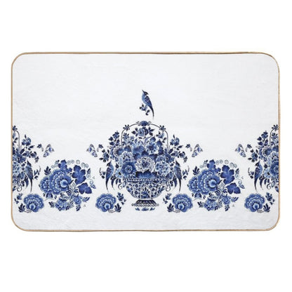 Blue Pottery Pattern  Rapid-Drying Bath Mat