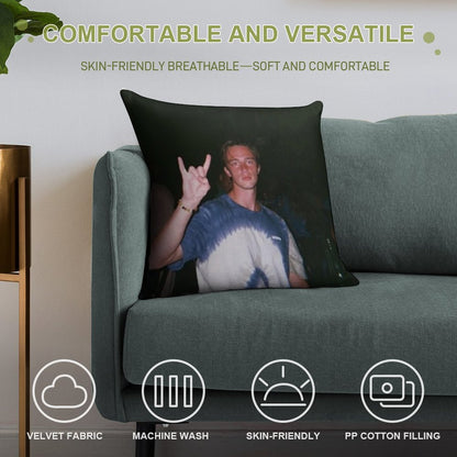 Drew Starkey Soft Warmth Comfort Throw Pillow