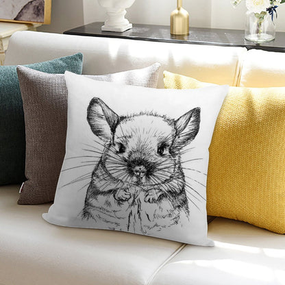 Chinchilla My Love Soft High-Density Material Throw Pillow