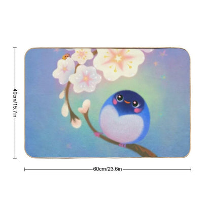 Flower Viewing  Rapid-Drying Bath Mat