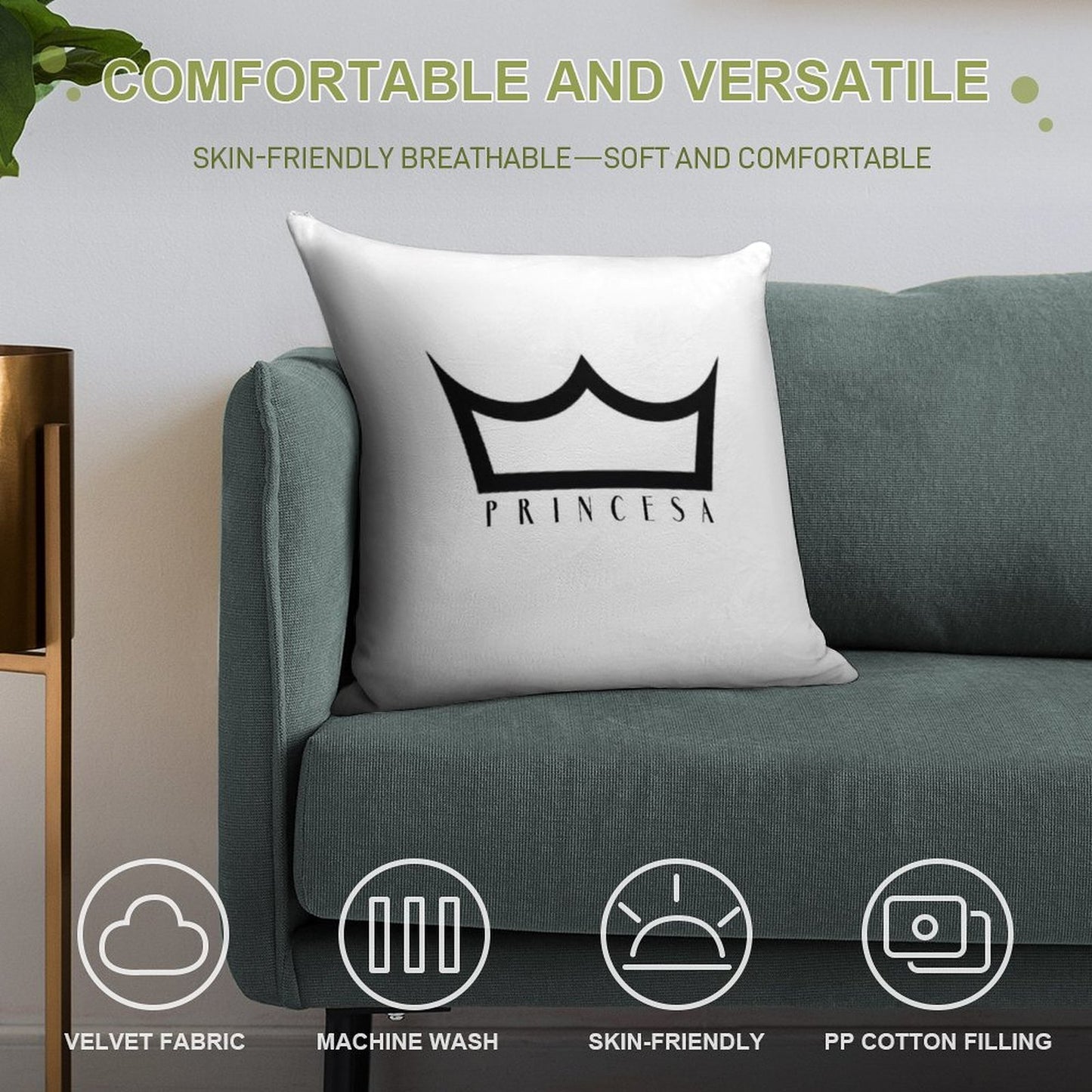 Tini Stoessel - Princesa Soft Anti-Pilling Throw Pillow