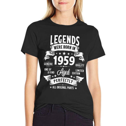 Vintage 1959 66 Year Old Gifts For Men Women 66th Birthday  Wrinkle-resistant T-Shirt