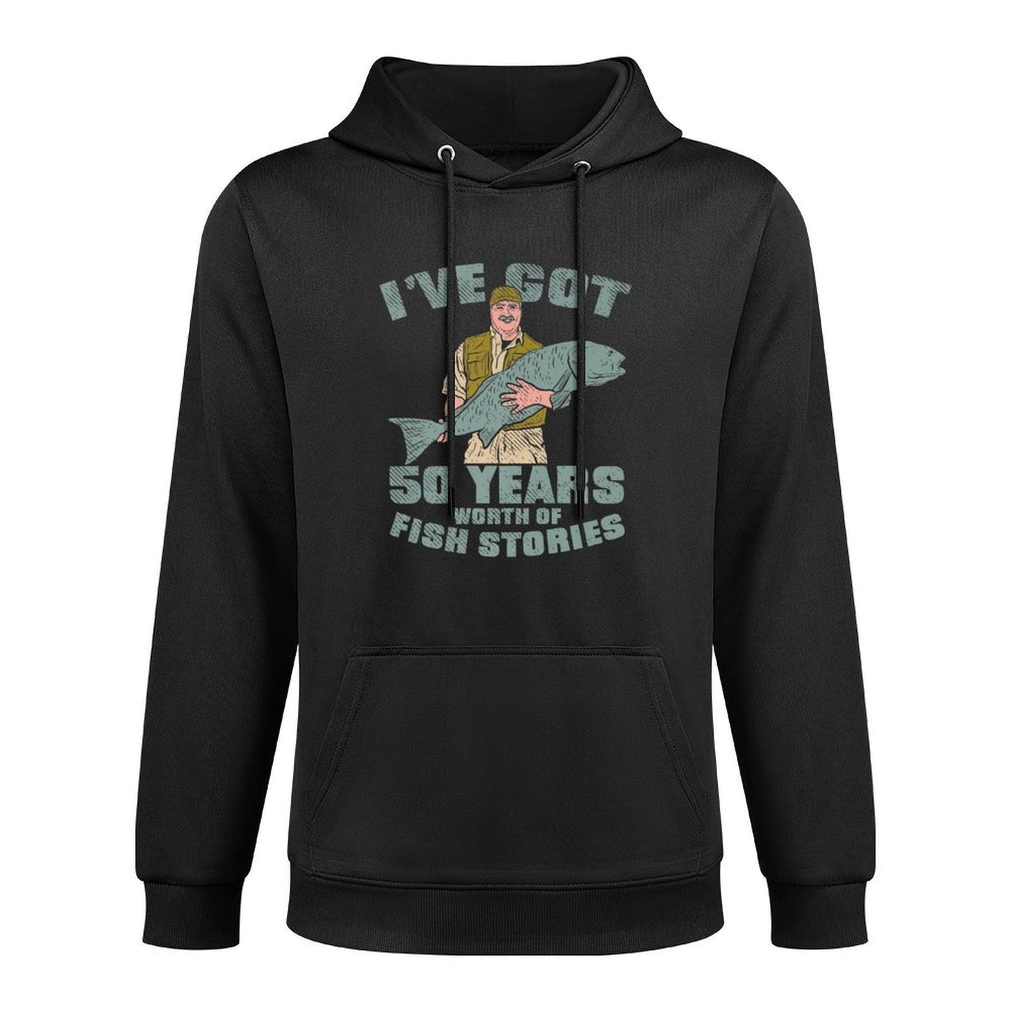 I Got Fish Stories, 50th Birthday Gifts Fishing Premium Customizable Surface Hoodie