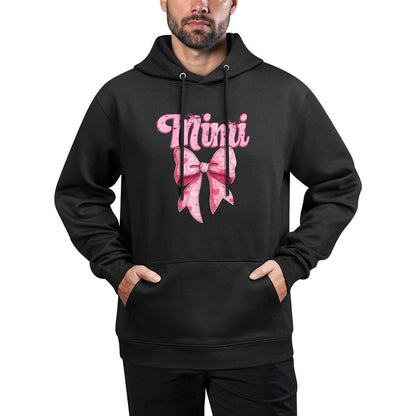 Mothers Day Coquette Bow Family Matching Groovy Pink Mimi Casual Wear Hoodie