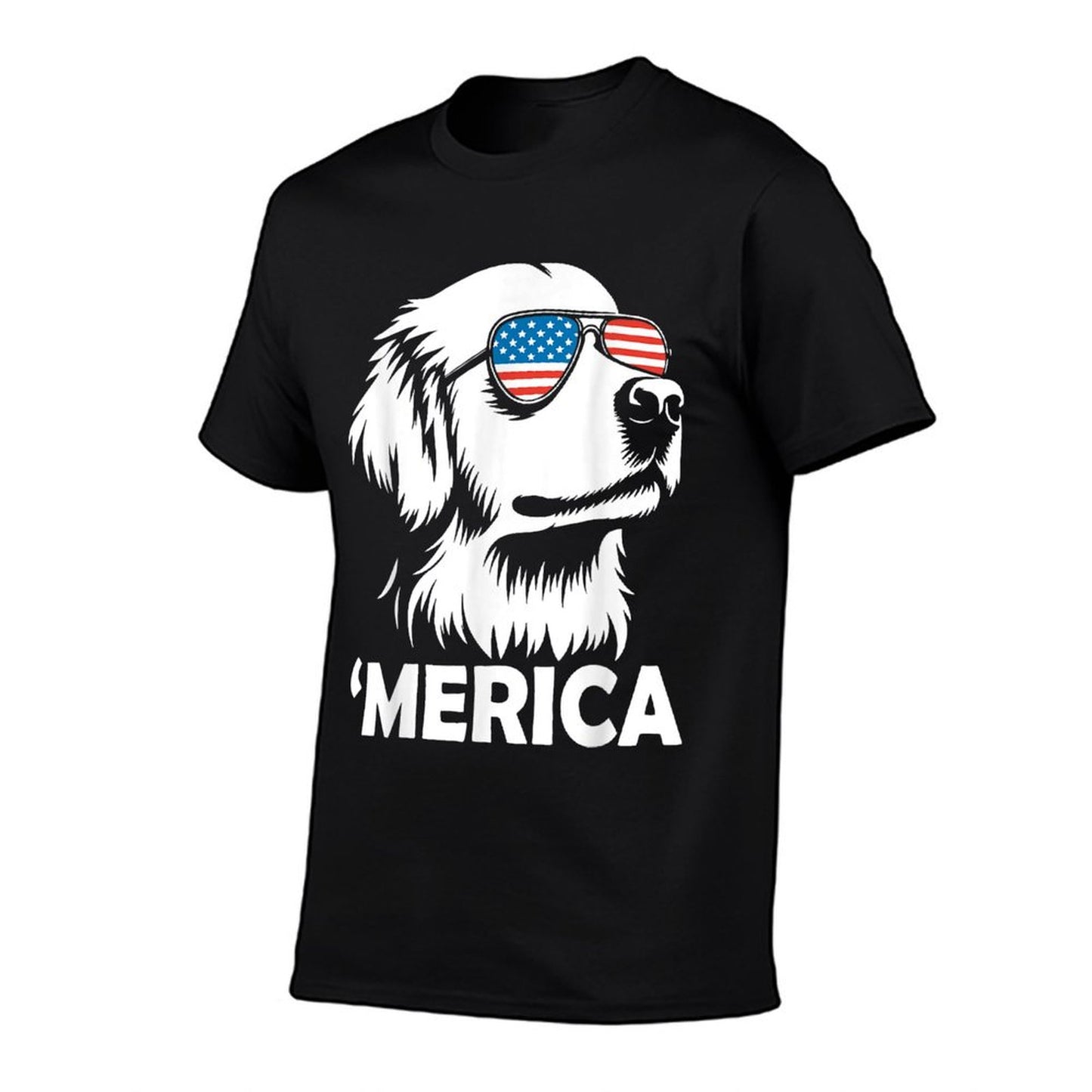 Golden Retriever 4th of July Merica Durable T-Shirt