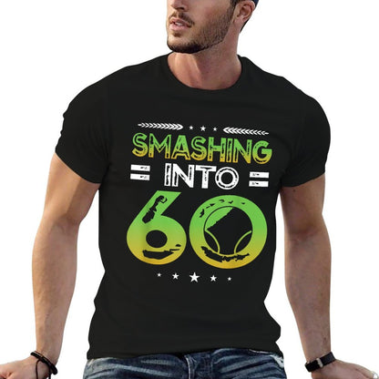 Smashing Into 60 Years Tennis Lover 60th Birthday  Classic T-Shirt