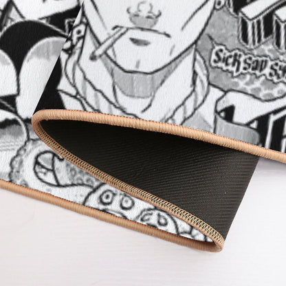 DzyMess No.9 Death & Taxes  Anti-Trip Bath Mat