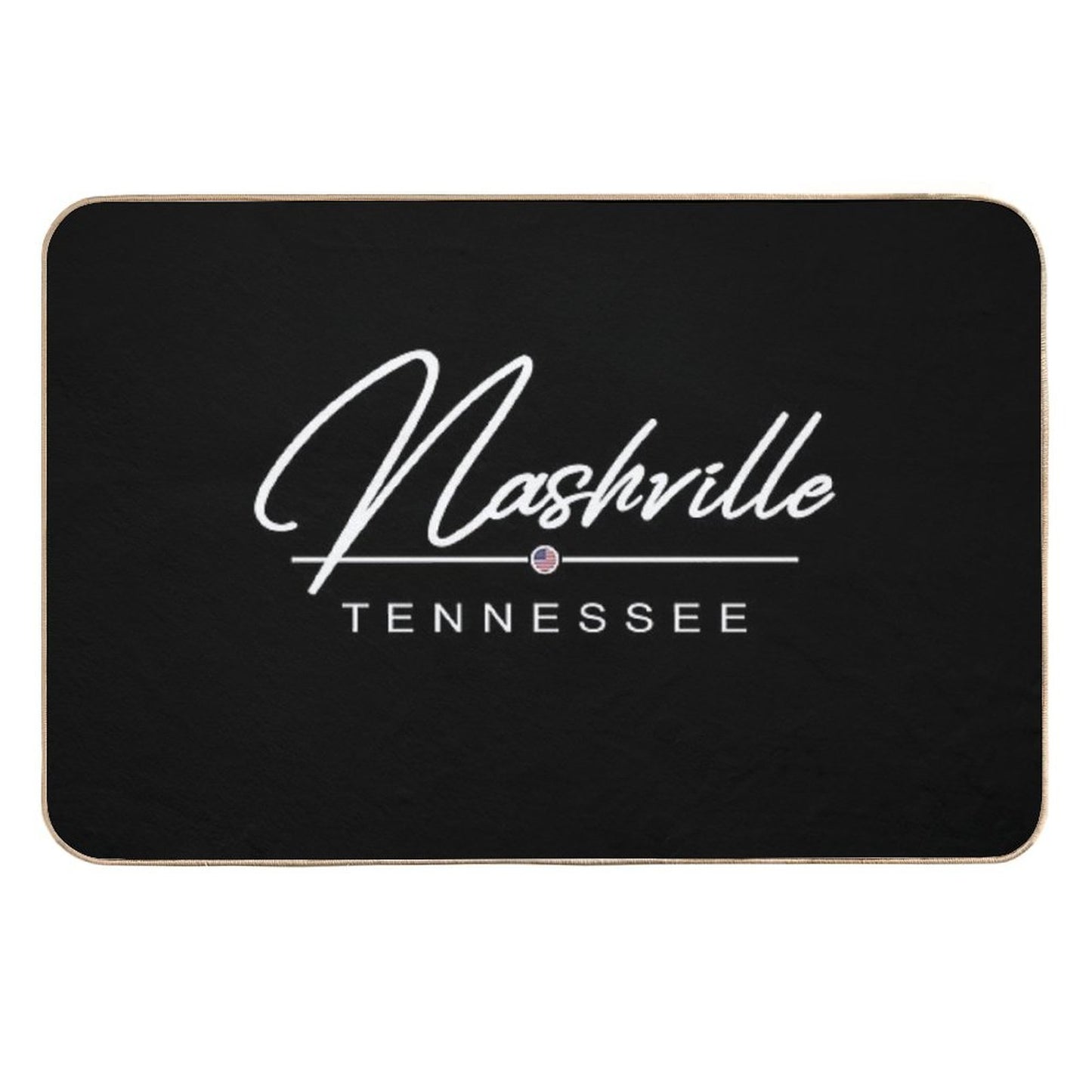Nashville Tennessee USA Music  Easy To Clean Bath Mat