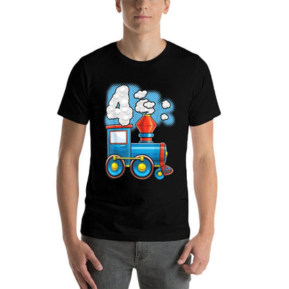 Chugga Chugga Train 4th Birthday Party Supply Birthday Boy  Trendy Pattern T-Shirt