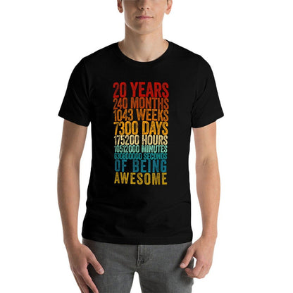 Funny 20th Birthday Old Meter Funny 20 Year Old Gifts  Wrinkle-resistant T-Shirt