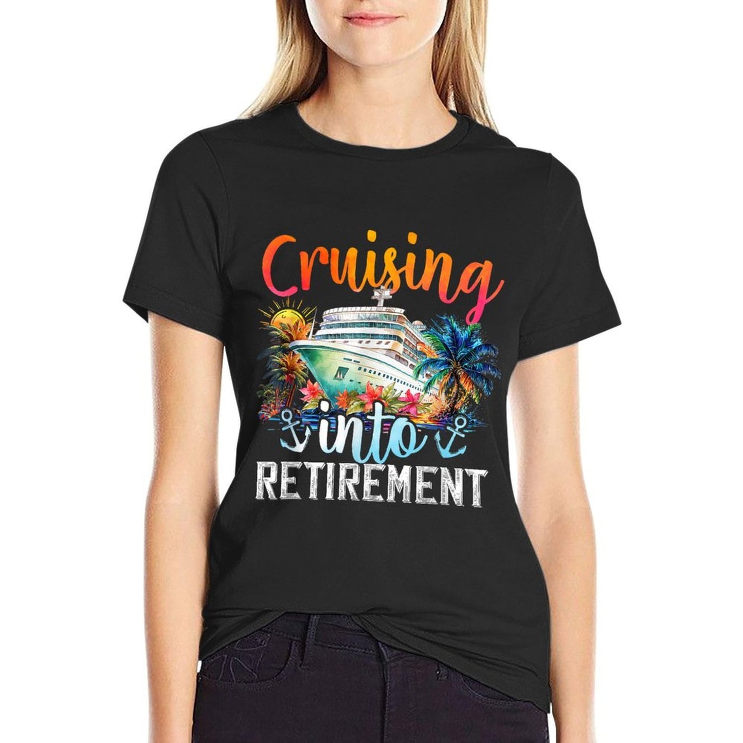 Cruising Into Retirement Hello Retirement 2024 Men Women  Stretchy T-Shirt