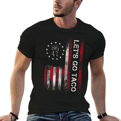 Lets Go Taco Funny Lets Go Taco  Wrinkle-resistant T-Shirt