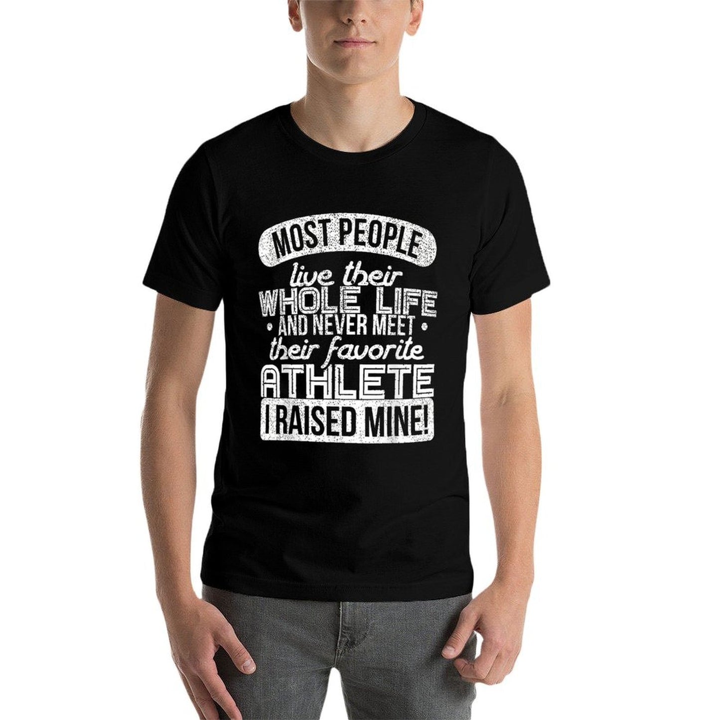 I Raised My Favorite Athlete Sports Mom Dad Gift  Vintage-inspired T-Shirt