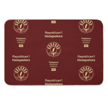 Madagascar Passport  Eco-Friendly Bath Mat