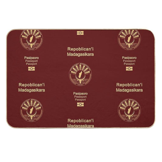 Madagascar Passport  Eco-Friendly Bath Mat
