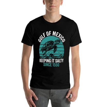 Gulf Of Mexico Est 1550 Turtle The Gulf Of Mexico Sweatshirt  Oversized Silhouette T-Shirt