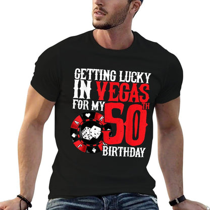 Party in Vegas - Getting Lucky in Las Vegas - 50th Birthday  Soft T-Shirt