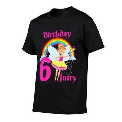 Kids Fairy Birthday Party 6 Years Old Fairy Birthday Party Theme  Classic T-Shirt