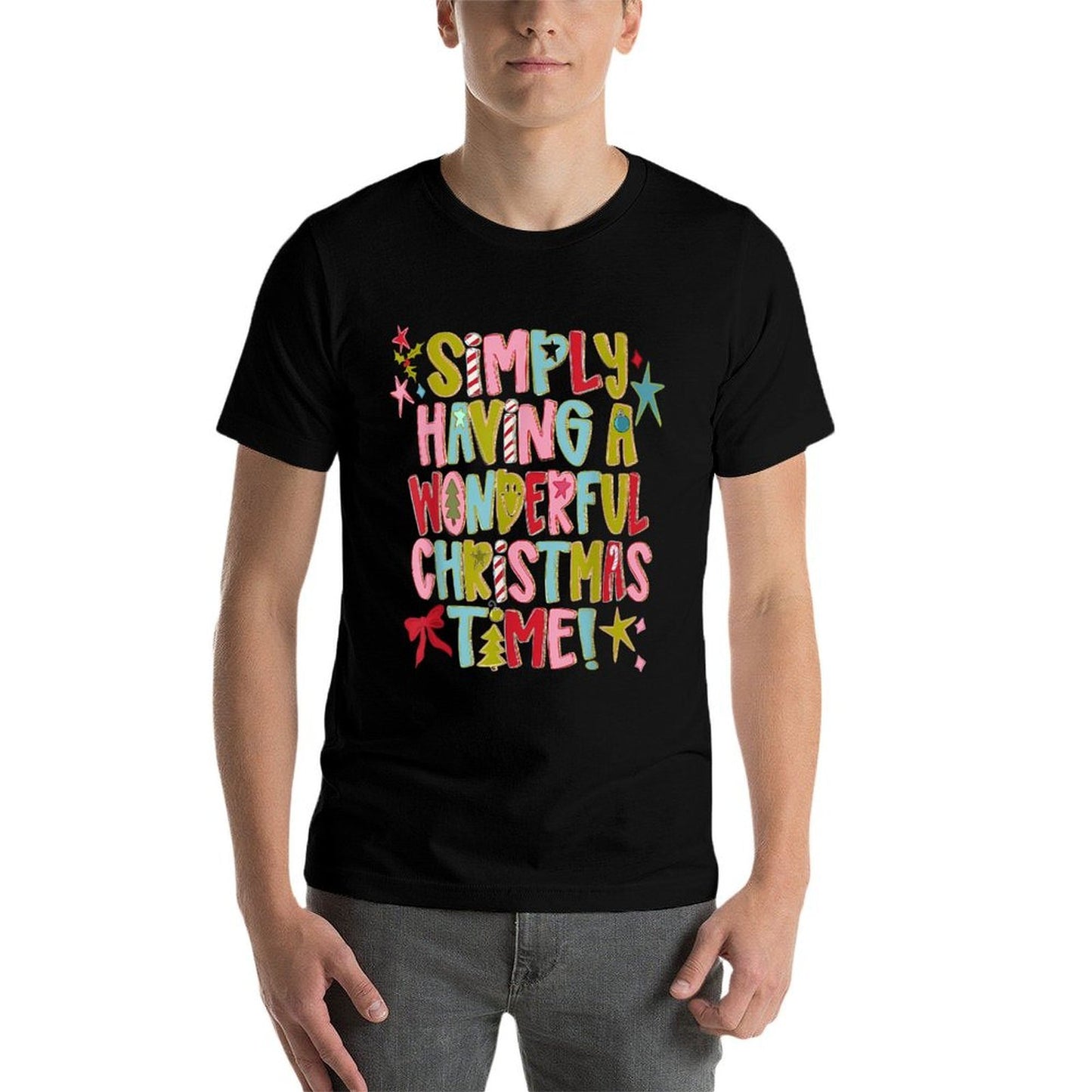 Simply Having A Wonderful Christmas Time Funny Xmas Holiday  Vintage-inspired T-Shirt
