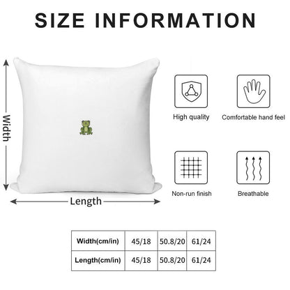 Happy Frog Soft Luxury Feel Throw Pillow