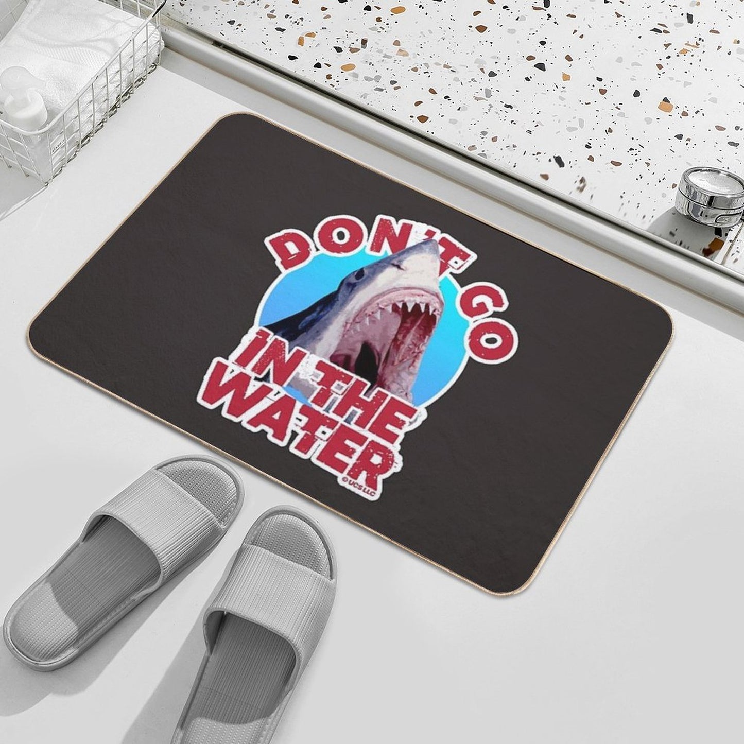 Jaws Movie Don't Go in The Water. Birthday Party Gifts. Officially Licensed Merch.  Multi-Purpose Bath Mat