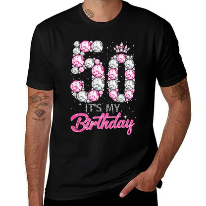 It's My 50th Birthday Crown 50 Years Old Birthday Gift Women  Lightweight T-Shirt