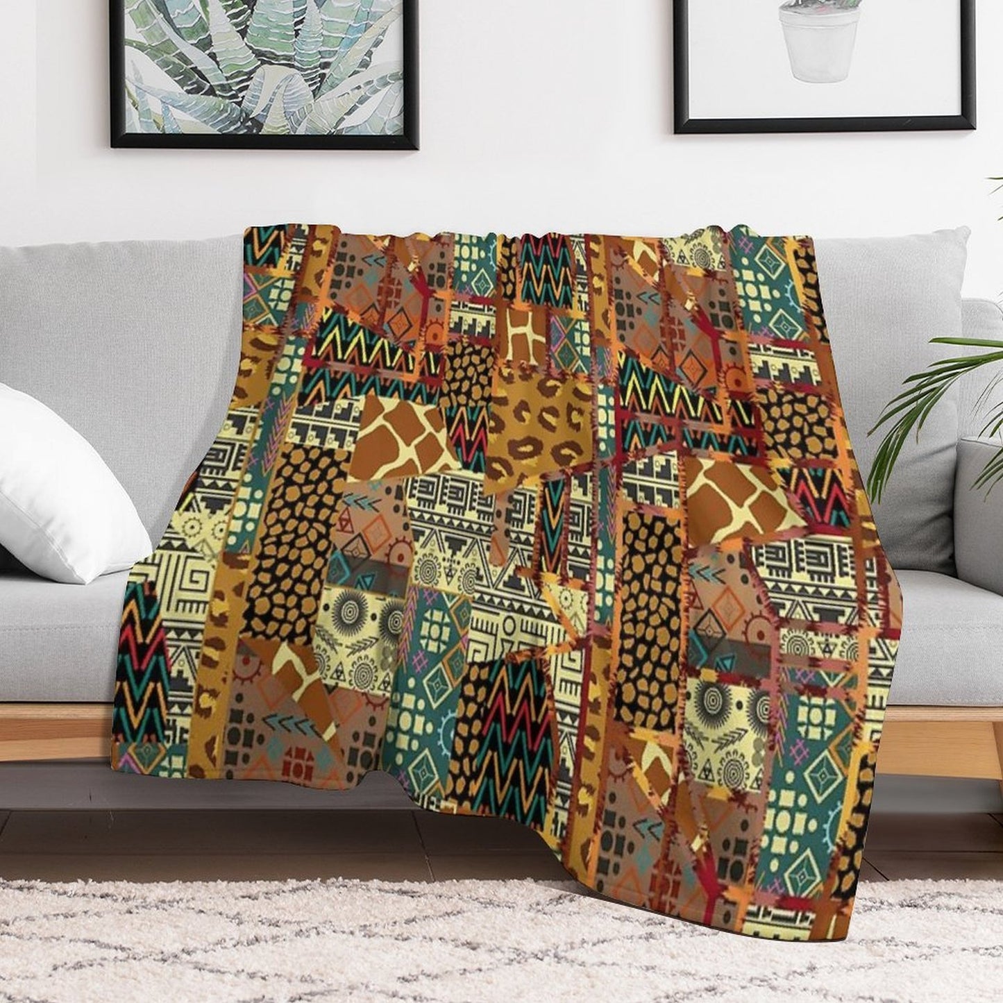 Vintage Quilted Pattern Anti-pilling Throw Blanket