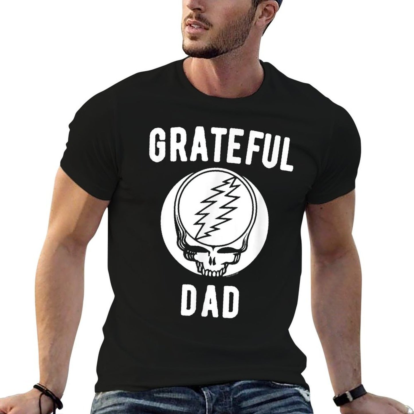 Grateful Dead Grateful Dad Fathers Day Band  Versatile T-Shirt