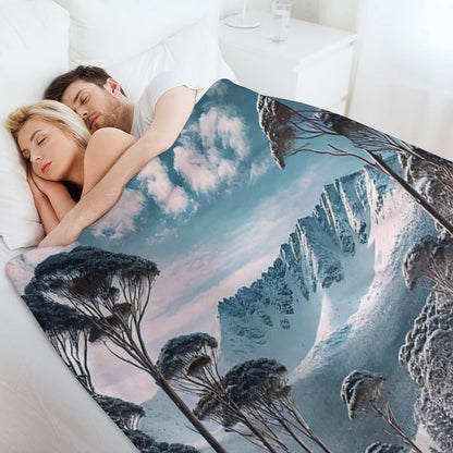 Mount Kosciuszko Versatility Throw Blanket