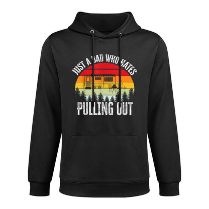 Just A Dad Who Hates Pulling Out Customizable Surface Hoodie