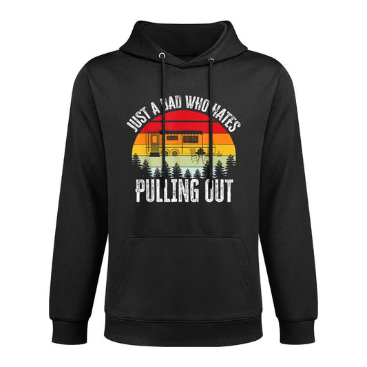 Just A Dad Who Hates Pulling Out Customizable Surface Hoodie