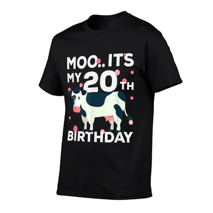 Funny Cow Its My 20th Birthday 20 Year Old Birthday  Odor-resistant T-Shirt