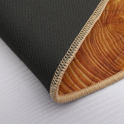 WOOD CUT  Stain-Proof Bath Mat