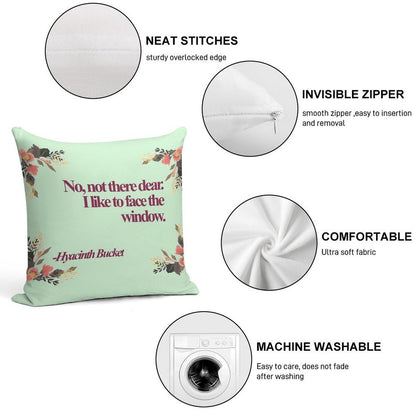 Hyacinth Bucket Quotes Soft Bedroom Essential Throw Pillow