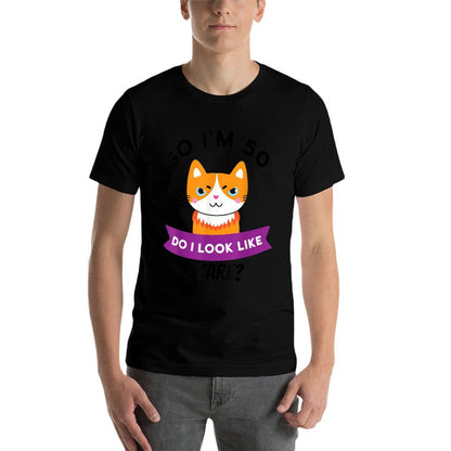 So I'm 50 Do I Look Like I Care Funny 50th Birthday  Stretchy T-Shirt