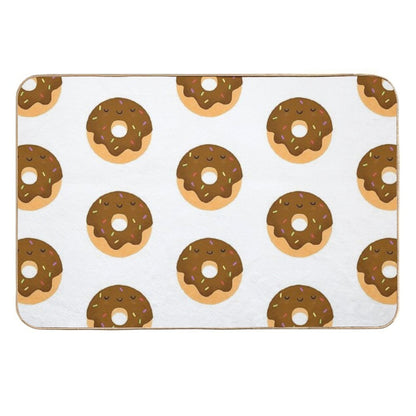 Sleepy Chocolate Donut  Pet-Safe Bath Mat