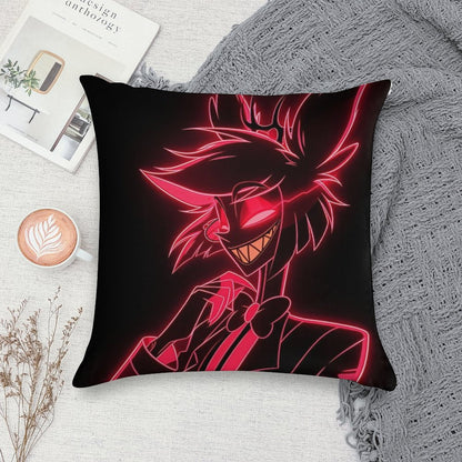Neon Alastor Soft Multiple Sizes Throw Pillow