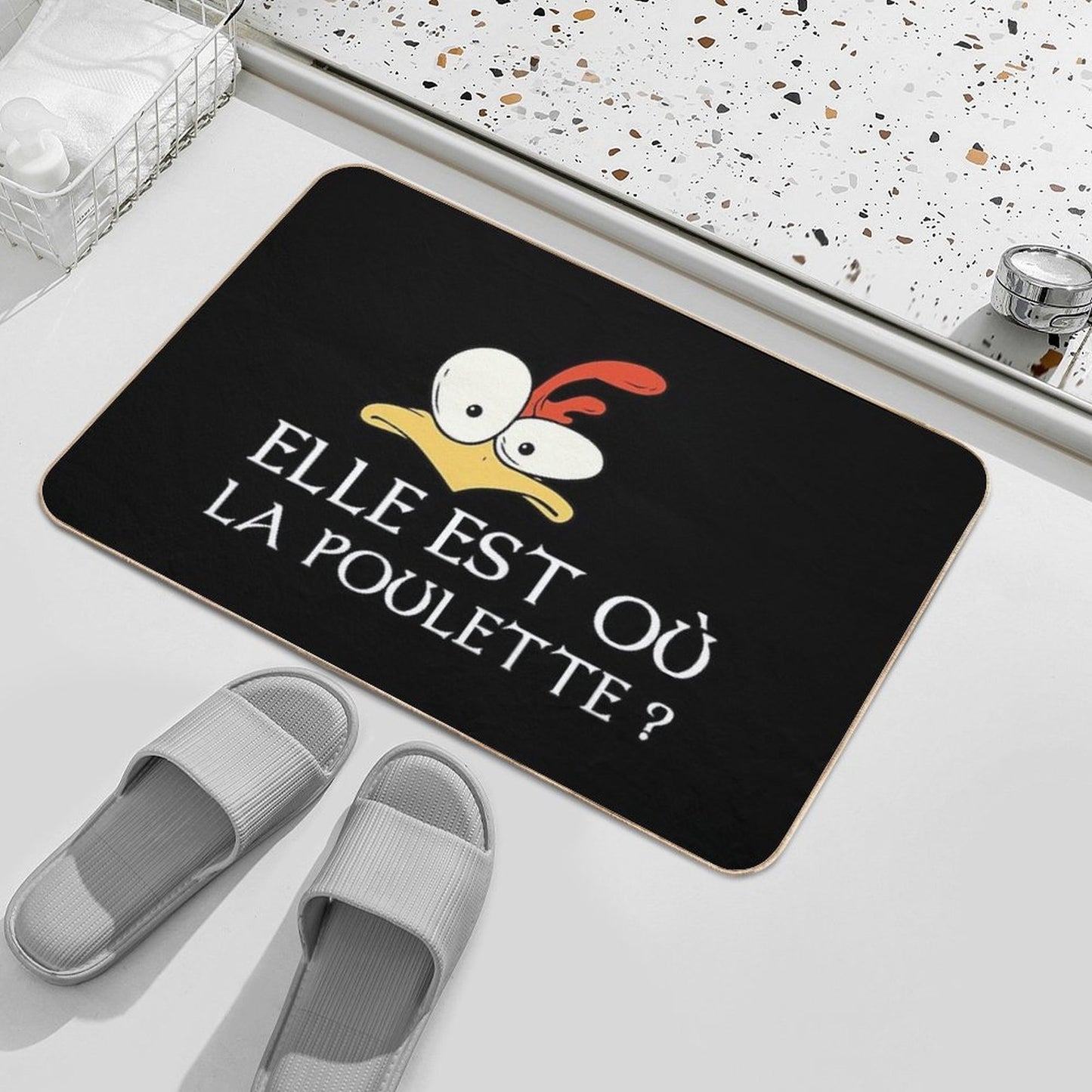 Kaamelott - Where's The Chick  Dirt-Trapping Bath Mat