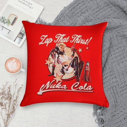 Nuka Pinup Girl Worn-Out Dks Soft Durable Construction Throw Pillow