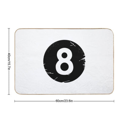 8 BALL BILLIARDS POOL EIGHT-BALL  Pet-Safe Bath Mat