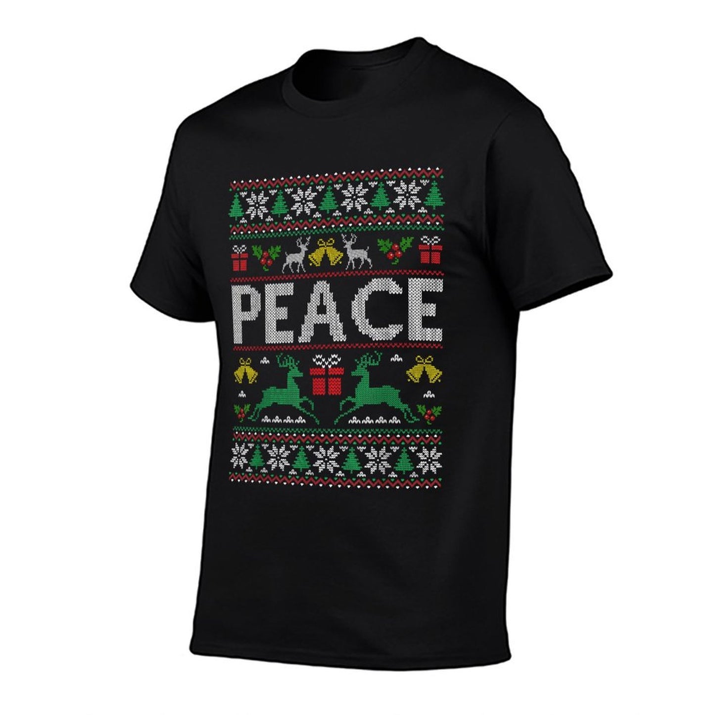 Peace I Come in Peace Couple Matching Ugly Christmas Sweater  Classic T-Shirt