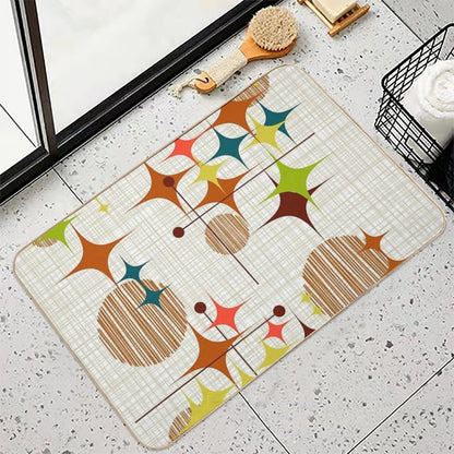 Eames Era Starbursts And Globes 4 (bkgrnd)  High-Traffic Bath Mat