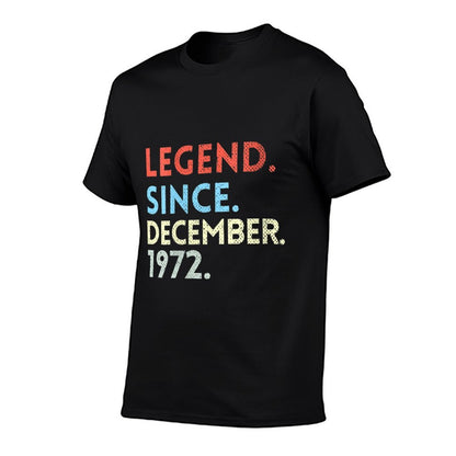 Womens Legend Since December 1972 50th Birthday Gift Fiftieth Bday  Moisture-wicking T-Shirt